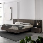 Double bed / contemporary / oak / wood veneer MIES by Odosdesign