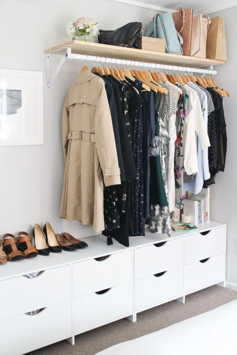 14 Ingenious Storage Tricks For A Small Bedroom With No Closets