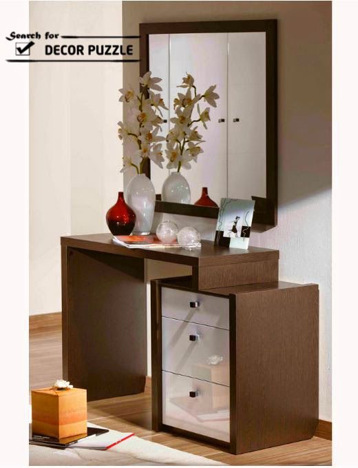 Latest luxury dressing table designs with mirror for bedroom