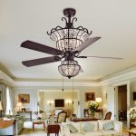 Crystal Chandelier Ceiling Fan: Elegant Design For Classy Rooms