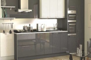 High Gloss Acrylic Grey Custom Modern Kitchen Cabinet for Prime