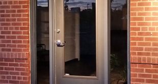 Commercial Metal Doors with Steel Lite Kit and Glass