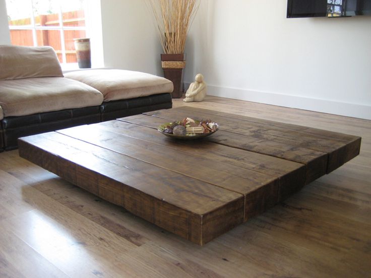 Coffee Table. oversized coffee table: exciting brown square vintage