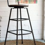 Aged Wood Tall Iron Bar Stool | House Ideas | Extra tall bar stools