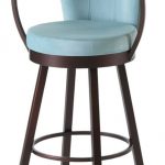 Cardin Swivel Stool w Wrap Arms and High Upholstered Back | Extra