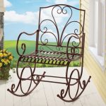 Extra Wide Outdoor Metal Rocking Chair from Collections Etc.