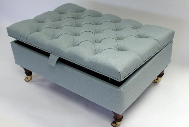 Upholstered Storage Ottoman Coffee Table | Home Design Ideas