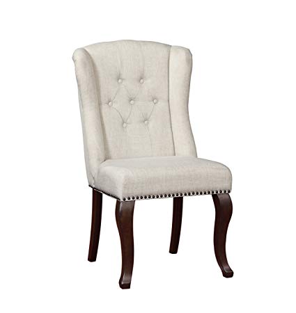 Amazon.com - Best Quality Furniture D35CH Beige Linen Fabric