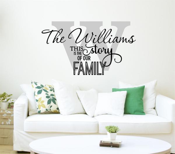 Family Name Wall Decals