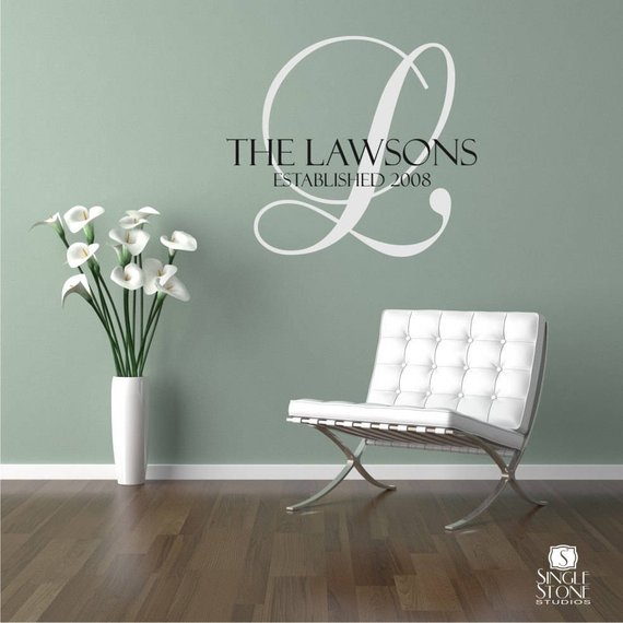 Family Monogram Wall Decals
