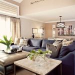 navy leather sofa decorating ideas - Google Search | Living Room