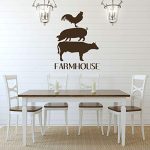 Amazon.com: Farmhouse Wall Decor u2013 'FARMHOUSE' Vinyl Lettering and
