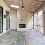 Screened Porch w Fireplace - Transitional - Porch - Atlanta - by