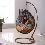 Japanese Zen Like Black Rattan Indoor Hanging Chair. Find your perfect Free  Standing