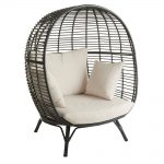 Wilko Garden Snuggle Egg Chair Rattan Effect