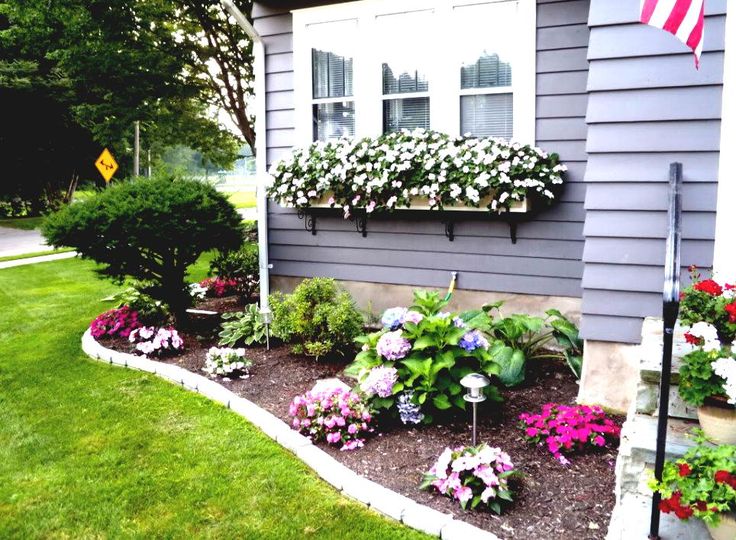Flower Bed Ideas For Front Of House Back Front Yard Landscaping