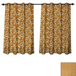 Amazon.com: Anzhouqux Geometric Bedroom Thermal Blackout Curtains