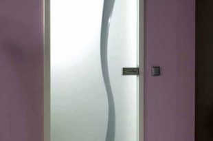 Bathroom entry doors with frosted glass and aluminum frame doors