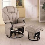 Amazon.com: Bone Leatherette Glider Rocker Recliner Chair with