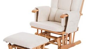 Amazon.com: HomCom 2 Piece Ultra-Plush Reclining Rocking Chair with