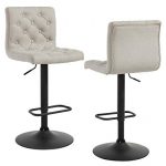 Amazon.com: Ross (Set of 2) Contemporary, Fabric Upholstered, Metal