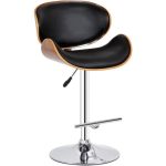 Shop Modern Collection PU Leather Height Adjustable Swivel Bar Stool