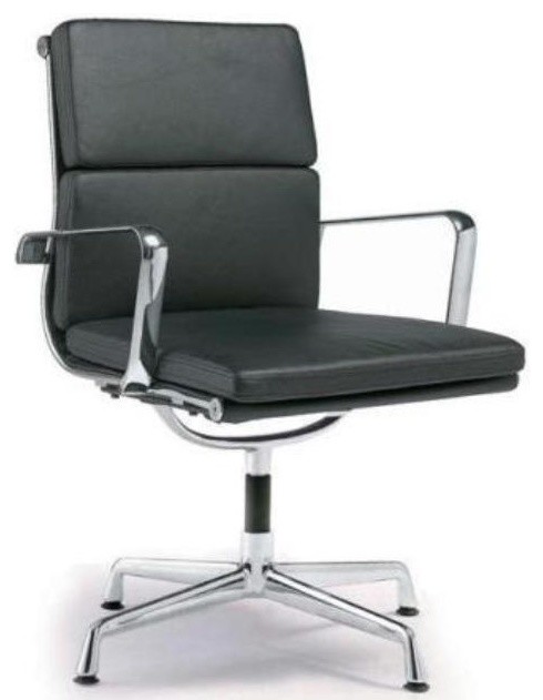 Director Soft Pad Office Chair With No Wheels - Contemporary