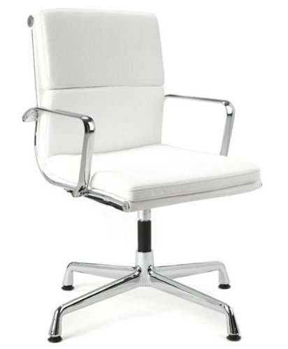 Amazon.com: Director Soft Pad Office Chair With No Wheels - White