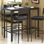 High Kitchen Table Sets Demilweb Tall Dining Room Tables Intended