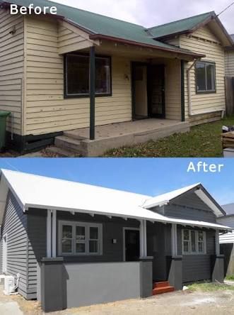 Image result for weatherboard renovations before and after | home