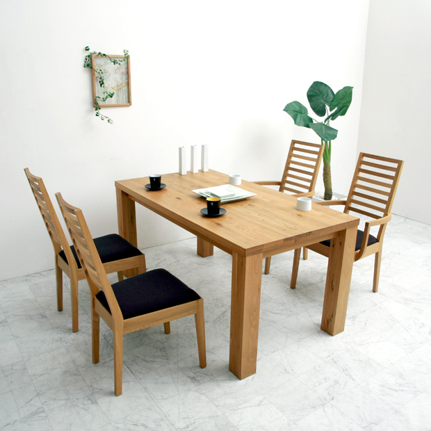 nolsia: Asian Japanese modern (nol-191694) dining table natural wood