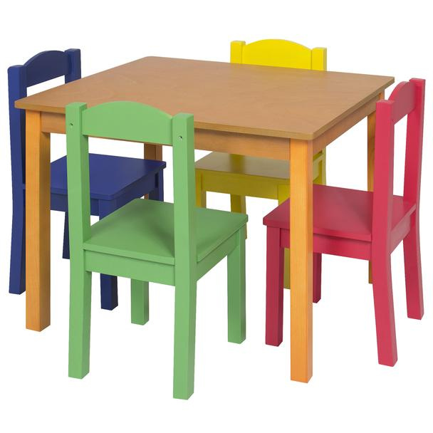 Kids Wooden Table And Chairs Set