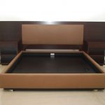 Modern King Platform Bed Frame Built In Side Table And Height