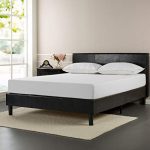 Amazon.com: Nancy King Size Platform Bed Frame with Headboard Made w