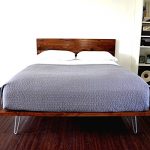 Amazon.com: Platform Bed And Headboard On Hairpin Legs King Size