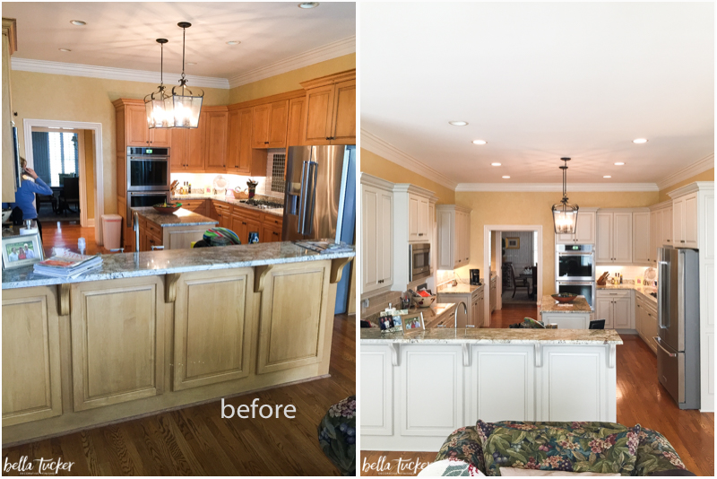 Painted Cabinets Nashville TN Before and After Photos
