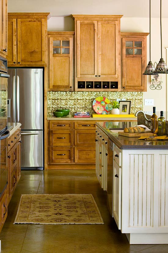 Elegant Kitchens with Warm Wood Cabinets | Traditional Home