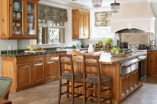 Elegant Kitchens with Warm Wood Cabinets | Traditional Home