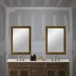 One large mirror or two individual mirrors over double vanity