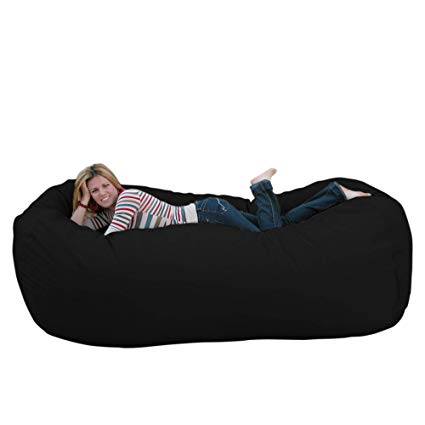 Amazon.com: Cozy Sack 8-Feet Bean Bag Chair, X-Large, Black: Kitchen
