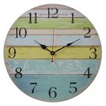 Amazon.com: Old Oak 16-Inch Large Beach Wall Clock Decorative Silent