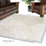 Amazon.com: Fur Accents Large White Shag Area Rug - Sheepskin - 100