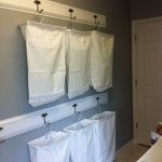 space saving laundry ideas | Hanging space saving laundry hampers