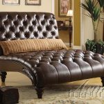 Anondale Brown Leather Chaise by Acme - 15035
