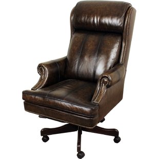 Brown Leather Office Chairs You'll Love | Wayfair