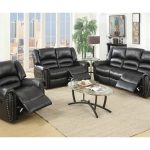 Darco Black Leather Recliner Sofa