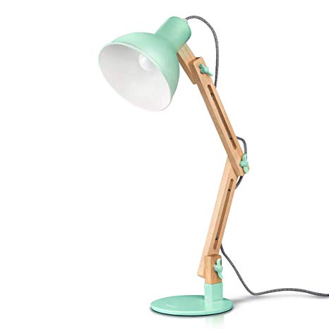 Amazon.com: Tomons Swing Arm LED Desk Lamp, Wood Designer Table Lamp