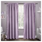 Ruffles Curtain Panel Set Lilac (54