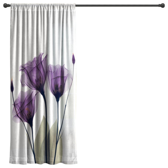 Laural Home Gentian Hope Sheer Window Curtain - Contemporary