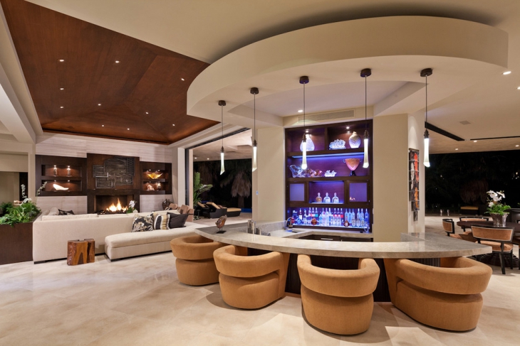 21+ Living Room Bar Designs, Decorating Ideas | Design Trends